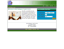 Tablet Screenshot of agebudapest.hostel.com