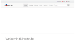 Desktop Screenshot of hostel.fo